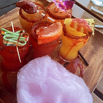 TacosWay - Margarita flight comes with cotton candy! - Mexican Near Me - Placentia, California TacosWay - Margarita flight comes with cotton candy! - Mexican Near Me - Placentia, California