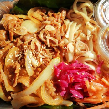 Ktea Cafe - Pork jowl (?) and garlic noodles. Not on the menu ... yet - Bubble Tea Near Me - Sunnyvale, California Ktea Cafe - Pork jowl (?) and garlic noodles. Not on the menu ... yet - Bubble Tea Near Me - Sunnyvale, California