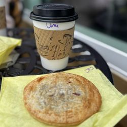 Beach Bakeshop - Raspberry sand dollar pie and chai