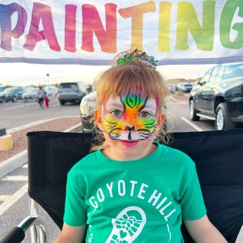 Braveheart  - Rainbow tiger face painting - Face Painting Near Me