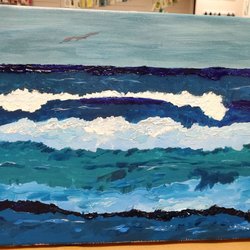 Akron Artworks - My Van Gogh ocean painting