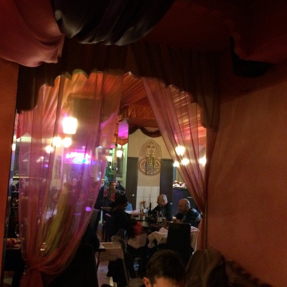 Le Cléopatra - View from the back room into the restaurant - Egyptian Near Me - Tournai, WHT Le Cléopatra - View from the back room into the restaurant - Egyptian Near Me - Tournai, WHT