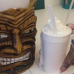 Angie's Tropical Sno - This is a picture of my favorite selection. It is Homemade Ice Cream with whip cream. It's absolutely fabulous!