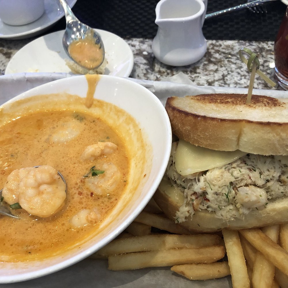 Oceano - Roasted Shrimp Soup and Half Dungeness Crab and Shrimp Sandwich - Seafood Near Me - Reno, Nevada