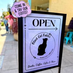 Black Cat Fables - Their coffee shop is finally open!!
