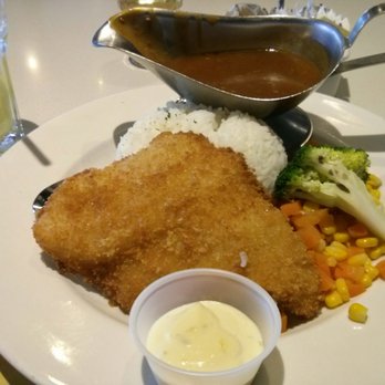Copa Cafe - Fried fish on rice with vegetables and gravy. - Cantonese Near Me - Coquitlam, British Columbia Copa Cafe - Fried fish on rice with vegetables and gravy. - Cantonese Near Me - Coquitlam, British Columbia