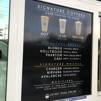 CALI COFFEE - Signature Coffee Menu - Coffee & Tea Near Me - Davie, Florida