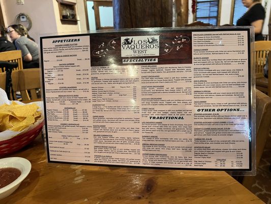 Menu photo 6 Los Vaqueros West Willow Park, TX