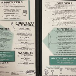 Mill City Grill - Menu 2023