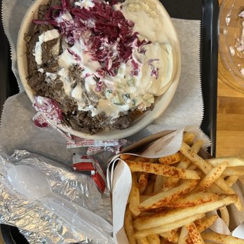 Shawarma Joint - Steak bowl + fries - Mediterranean Near Me - Champaign, Illinois Shawarma Joint - Steak bowl + fries - Mediterranean Near Me - Champaign, Illinois