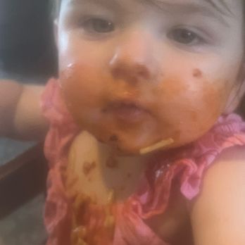Albano's Villa - Gemma Rose enjoying Albano's spaghetti!! - Pizza Near Me - La Porte, Indiana Albano's Villa - Gemma Rose enjoying Albano's spaghetti!! - Pizza Near Me - La Porte, Indiana