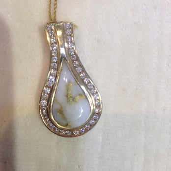 Lambros Goldsmith - Natural gold in quart pendant - Watches Near Me - Skagway, Alaska Lambros Goldsmith - Natural gold in quart pendant - Watches Near Me - Skagway, Alaska