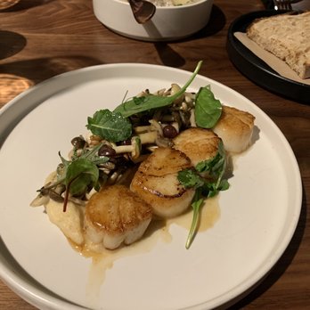 Foundation Social Eatery - Scallops.  So amazing. - New American Near Me - Alpharetta, Georgia
