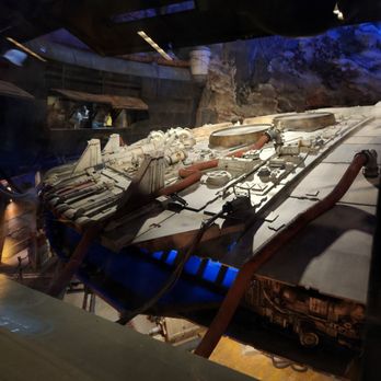 Millennium Falcon: Smugglers Run - Millennium Falcon from the ride que. - Amusement Parks Near Me - Anaheim, California