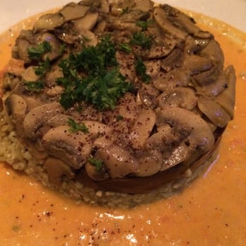 DishDash - "M'shakaleh" Mediterranean dishes always have the most complicated names LOL  The mushrooms and yogurt tomato sauce was delish!! - Middle Eastern Near Me - Sunnyvale, California