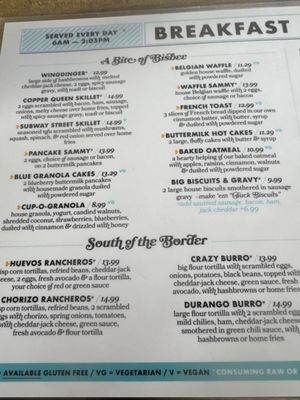 Menu photo 1 Bisbee Breakfast Club Tucson, AZ