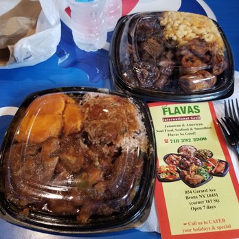 Flavas International Grill - 2 Small Platters - Caribbean Near Me - Bronx, New York