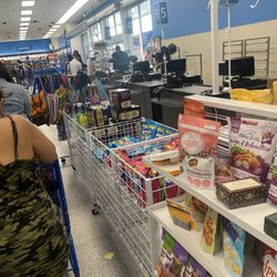 Ross Dress for Less - Ross line with one register open.