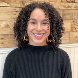 Orange Salon - Curls done by Heather (published in summer 2020 issue of Curl Magazine)