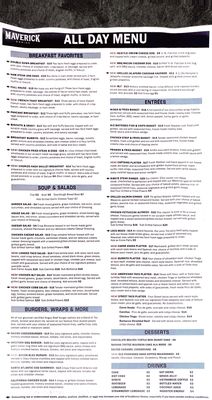 Menu photo 5 Great American Casino Everett Everett, WA