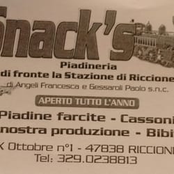 Snack's - Biglietto da visita