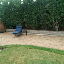 Looking at my beautiful pavers from the front