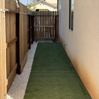 Fortify Concrete - Turf and rocks on the side of the house - Masonry/Concrete Near Me - Fresno, California Fortify Concrete - Turf and rocks on the side of the house - Masonry/Concrete Near Me - Fresno, California
