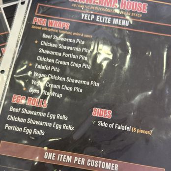 Elite Experience: Shawarma House - Yelp elite menu - Yelp Events Near Me - San Diego, California