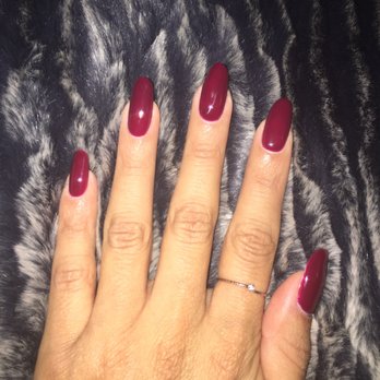 Nailicious and Spa - Gel color in wineberry - Nail Salons Near Me - Orange, California