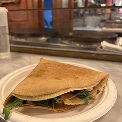 Bar Suzette - Chicken pesto savory crepe was really good. Do yourself a favor and ask for extra cheese