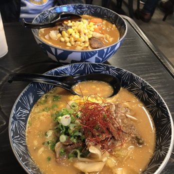 REDWHITE - Boston - Buddha ramen in front, curry udon in back - Sushi Bars Near Me - Boston, Massachusetts REDWHITE - Boston - Buddha ramen in front, curry udon in back - Sushi Bars Near Me - Boston, Massachusetts