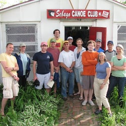 Sebago Canoe Club - A group of happy Sebago Kayak and canoe members!