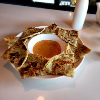Rain Modern Chinese - Scallion Pancake with curry dipping sauce. Delicious! - Dim Sum Near Me - Albany, New York Rain Modern Chinese - Scallion Pancake with curry dipping sauce. Delicious! - Dim Sum Near Me - Albany, New York