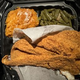 fried chicken and green beans fried chicken and green beans