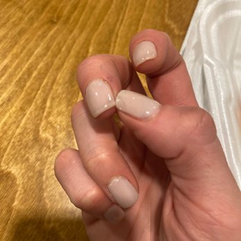 California Nails - Tried to repair the chip in middle finger this morning and can see the huge crack in the thumb - Nail Salons Near Me - Colorado Springs, Colorado California Nails - Tried to repair the chip in middle finger this morning and can see the huge crack in the thumb - Nail Salons Near Me - Colorado Springs, Colorado