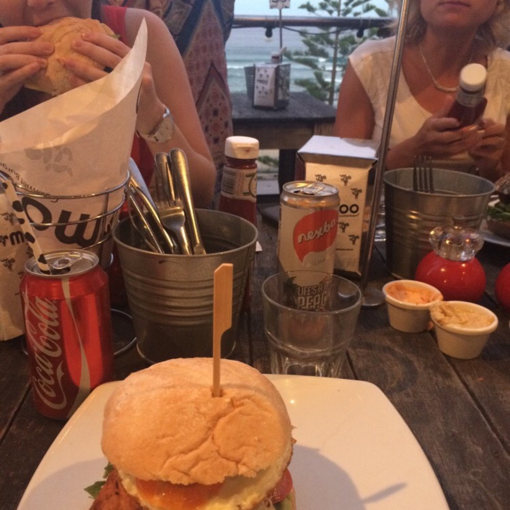 Moo Gourmet Burgers - Last but not least the veggie halomni burger (egg, avocado, ...) - Burgers Near Me - Manly, NSW