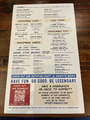 Menu photo 6 Tumble 22 Houston, TX