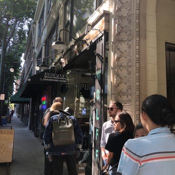 Aburaya - Line at 4:45pm - Izakaya Near Me - Oakland, California