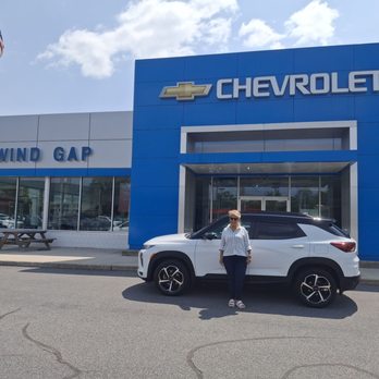 Wind Gap Chevrolet - Patty is driving home her new Trailblazer RS now and boy is she happy!! Thank you Patty - Car Dealers Near Me - Wind Gap, Pennsylvania Wind Gap Chevrolet - Patty is driving home her new Trailblazer RS now and boy is she happy!! Thank you Patty - Car Dealers Near Me - Wind Gap, Pennsylvania