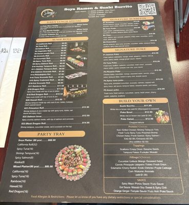 Menu photo 1 Soya Ramen And Sushi Burrito Lawrence, NJ Menu photo 1 Soya Ramen And Sushi Burrito Lawrence, NJ