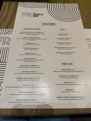 Menu photo 1 The Franklin Room Chicago, IL Menu photo 1 The Franklin Room Chicago, IL