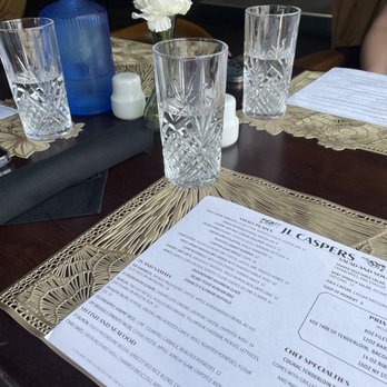 JL Casper’s - Brunch menu/place setting - Steakhouses Near Me - Winston-Salem, North Carolina