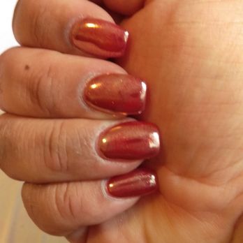 Sunset Nails - Rose gold chrome acrylics! - Nail Salons Near Me - San Francisco, California Sunset Nails - Rose gold chrome acrylics! - Nail Salons Near Me - San Francisco, California