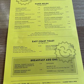 Catalog Coffee - Breakfast menu - Breakfast & Brunch Near Me - Baltimore, Maryland Catalog Coffee - Breakfast menu - Breakfast & Brunch Near Me - Baltimore, Maryland