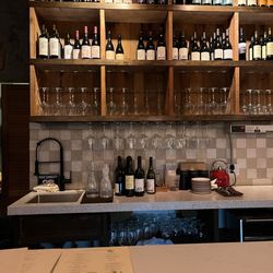 WetStone Wine Bar - The counter.