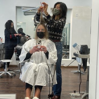 Yo Yo Salon - Helen working her magic! - Hair Salons Near Me - San Francisco, California Yo Yo Salon - Helen working her magic! - Hair Salons Near Me - San Francisco, California