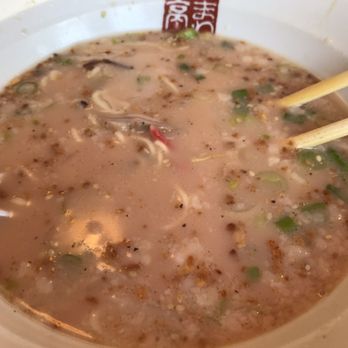 Himawari - Tonkotsu Ramen...super watery and soup turned to pink from the red pickled ginger... gross - Ramen Near Me - San Mateo, California Himawari - Tonkotsu Ramen...super watery and soup turned to pink from the red pickled ginger... gross - Ramen Near Me - San Mateo, California