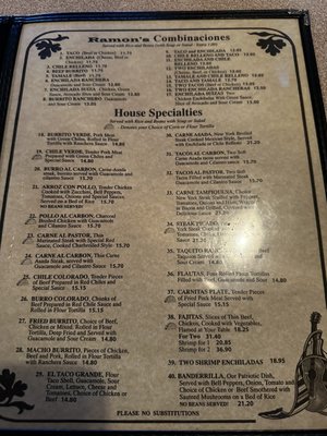 Menu photo 7 Ramon's Mexican Restaurant Rosamond, CA