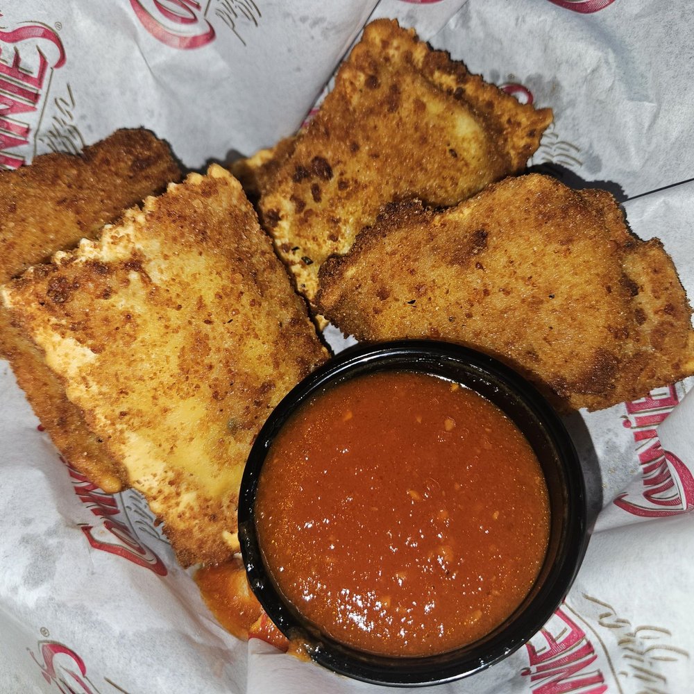Connie's Pizza - Toasted (Fried) Ravioli listed on the specials menu - Pizza Near Me - Chicago, Illinois