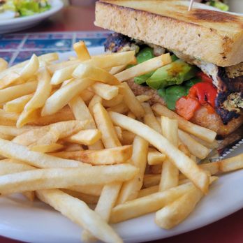 Foxy's Landing & Restaurant - Chicken Pesto Sandwich - Breakfast & Brunch Near Me - Lancaster, California Foxy's Landing & Restaurant - Chicken Pesto Sandwich - Breakfast & Brunch Near Me - Lancaster, California